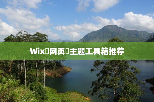 Wix‌网页‌主题工具箱推荐